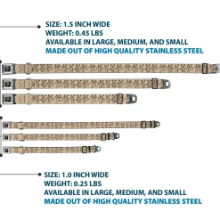 Dancing Bear Black/Silver Seatbelt Buckle Collar - Dancing Bears Hemp/Black