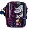 DC Comics Bag, Cross Body, DC Comics Joker Jail Break and Batman Comic Book Poses Black, Vegan Leather