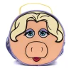 Disney Bag, Cross Body, Round, The Muppets Miss Piggy Face Character Close Up, Lavender, Vegan Leather