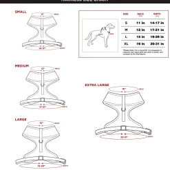 Disney Pet Harness, Lilo & Stitch Stitch Sitting Pose and Leaves Red White