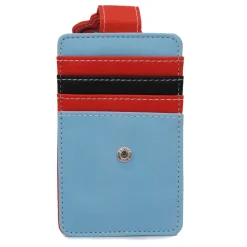 Disney Vegan Leather Wallet, ID Card Holder, Goofy Movie Max Pose Red Blue Black