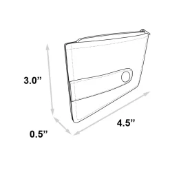 Disney Wallet, Wallet ID/Card Holder, Mickey Mouse Character Close Up Face, Yellow Red, Vegan Leather