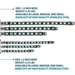 Dog Bone Black/Silver Seatbelt Buckle Collar - Football/Helmet Stripe2 Black/Neon Green/Silver/White/Blue