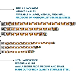 Dog Bone Black/Silver Seatbelt Buckle Collar - Monarch Butterfly Repeat White