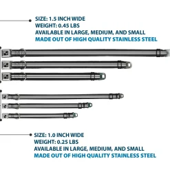 Dog Bone Seatbelt Buckle Collar - Striped Black/Gray/White