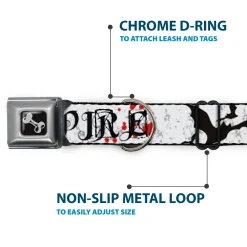 Dog Bone Seatbelt Buckle Collar - Team Vampire