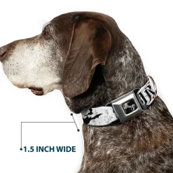 Dog Bone Seatbelt Buckle Collar - Team Vampire