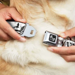 Dog Bone Seatbelt Buckle Collar - Team Vampire