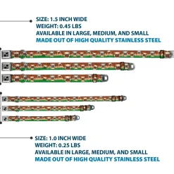 Dog Bone Seatbelt Buckle Collar - Pug Puppies/Paw Prints Browns/Greens