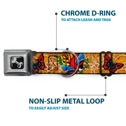 Dog Bone Seatbelt Buckle Collar - TJ-Bird & Rose