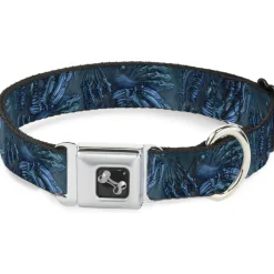 Dog Bone Seatbelt Buckle Collar - TJ-Brutal Blue