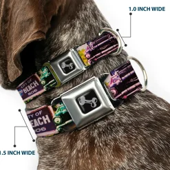 Dog Bone Seatbelt Buckle Collar - Cali Classic Laguna Beach