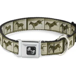 Dog Bone Seatbelt Buckle Collar - Bucking Donkey Vintage Film Strip