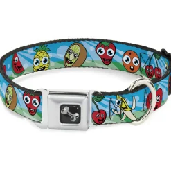 Dog Bone Seatbelt Buckle Collar - Fruit Cartoon2