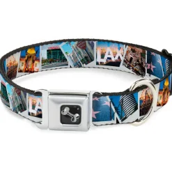 Dog Bone Seatbelt Buckle Collar - Vivid Los Angeles Snapshots Stacked