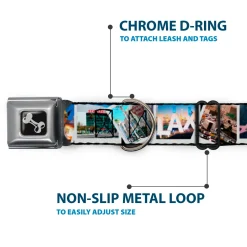 Dog Bone Seatbelt Buckle Collar - Vivid Los Angeles Snapshots Stacked