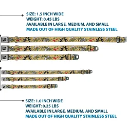 Dog Bone Seatbelt Buckle Collar - Lucky Tan