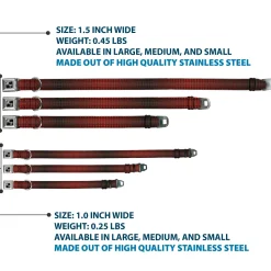 Dog Bone Seatbelt Buckle Collar - Micro Polka Dots Transitions Black/Red