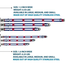 Dog Bone Seatbelt Buckle Collar - Colorado Flag/Snowboarder Blue/White/Red/Yellow