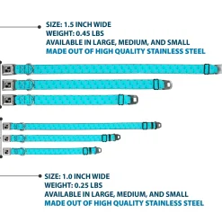 Dog Bone Seatbelt Buckle Collar - Anchor2/Helm Monogram Blues