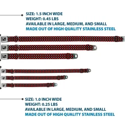 Dog Bone Seatbelt Buckle Collar - Mini Checker Black/Gray/3 Red