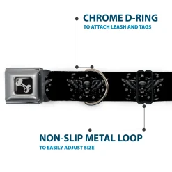 Dog Bone Seatbelt Buckle Collar - I "Heart House Music"