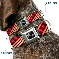 Dog Bone Seatbelt Buckle Collar - Cupcake Wallpaper