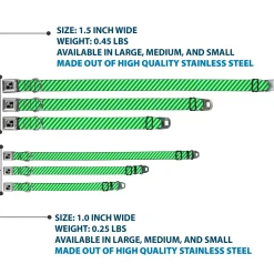 Dog Bone Seatbelt Buckle Collar - Diagonal Stripes Pastel Greens