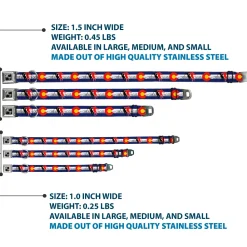 Dog Bone Seatbelt Buckle Collar - Colorado Skier1 Red/Mountains