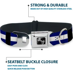 Dog Bone Seatbelt Buckle Collar - Honduras Flags