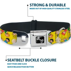 Dog Bone Seatbelt Buckle Collar - Kid's in the Hood