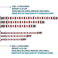 Dog Bone Seatbelt Buckle Collar - Japan Flags