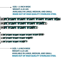 Dog Bone Seatbelt Buckle Collar - Emperor Penguins w/Bubbles Black/Gray/Turqs