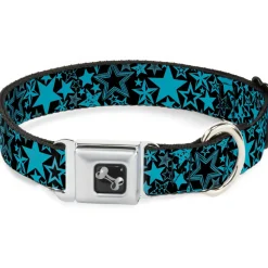 Dog Bone Seatbelt Buckle Collar - Stargazer Black/Blue
