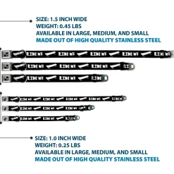 Dog Bone Seatbelt Buckle Collar - RIDE ME Skateboard Black/White