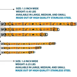 Dog Bone Seatbelt Buckle Collar - Old Western Multi Color