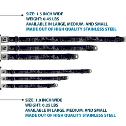 Dog Bone Seatbelt Buckle Collar - San Francisco Vivid Skyline Midnight Blue