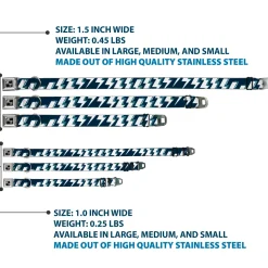 Dog Bone Seatbelt Buckle Collar - Lightning Bolts Sketch Navy/White