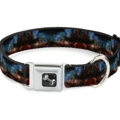 Dog Bone Seatbelt Buckle Collar - Cosmic Space