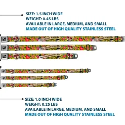 Dog Bone Seatbelt Buckle Collar - Only God Can Judge Me Yellow