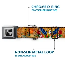 Dog Bone Seatbelt Buckle Collar - TJ-Blonde