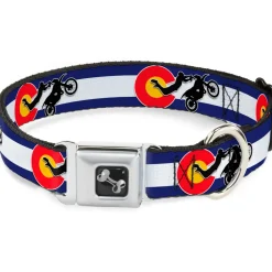 Dog Bone Seatbelt Buckle Collar - Colorado/Freestyle Motocross Superman