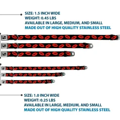 Dog Bone Seatbelt Buckle Collar - Kisses