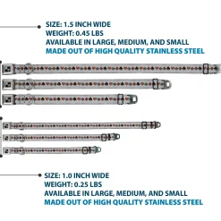 Dog Bone Seatbelt Buckle Collar - Suits Gray Stone