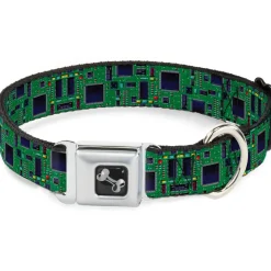 Dog Bone Seatbelt Buckle Collar - Circuit Board2