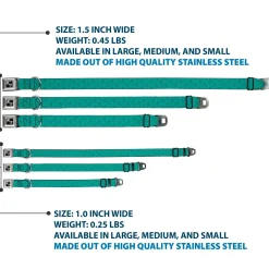 Dog Bone Seatbelt Buckle Collar - PDX Airport Carpet Old