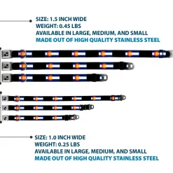 Dog Bone Seatbelt Buckle Collar - Colorado Flags3/Black