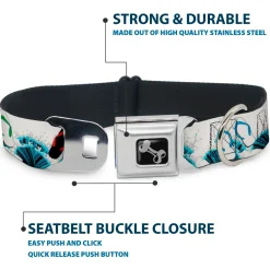 Dog Bone Seatbelt Buckle Collar - Beach Flip Flops