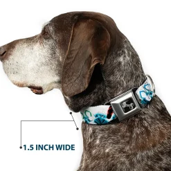 Dog Bone Seatbelt Buckle Collar - Beach Flip Flops