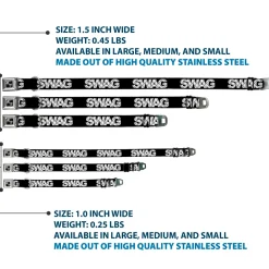 Dog Bone Seatbelt Buckle Collar - SWAG Black/Plaid X White/Gray